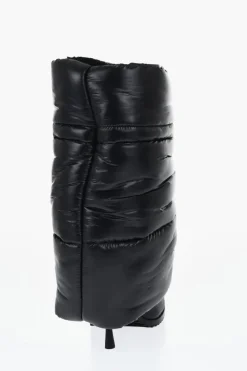 Sale Stivali PUFFY in Nylon Trapuntato con Chiusura a Coulisse 10cm Donna Stivali