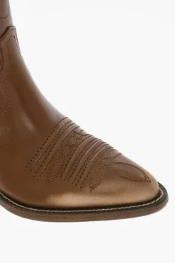 Clearance Stivali Texani VINTAGE In Pelle Uomo Stivali