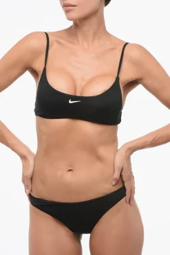SWIM Bikini in Tinta Unita con Logo Stampato>Nike New