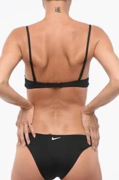 SWIM Bikini in Tinta Unita con Logo Stampato>Nike New