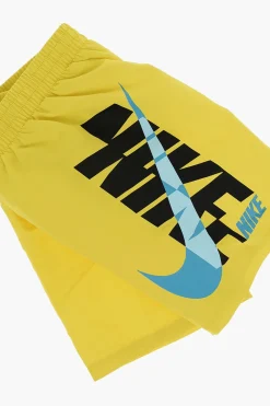 Sale SWIM Costume da Bagno Boxer con Stampa laterale Logo Bambino Abbigliamento