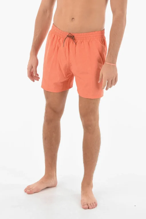 Clearance SWIM Costume da Bagno Boxer con Tasca a Toppa Uomo Costumi Da Bagno