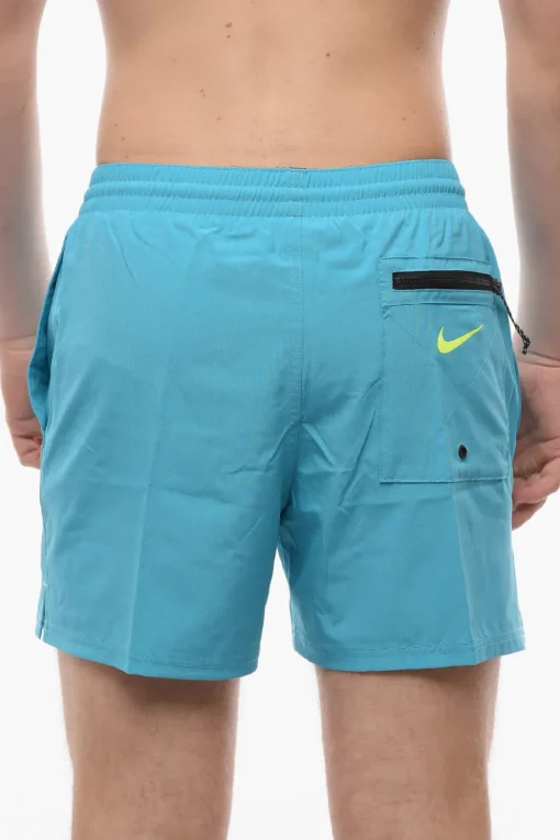 SWIM Costume da Bagno Boxer in Tinta Unita a 3 Tasche>Nike New