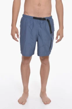 SWim Costume da Bagno Boxer in Tinta Unita con Cintura>Nike Clearance