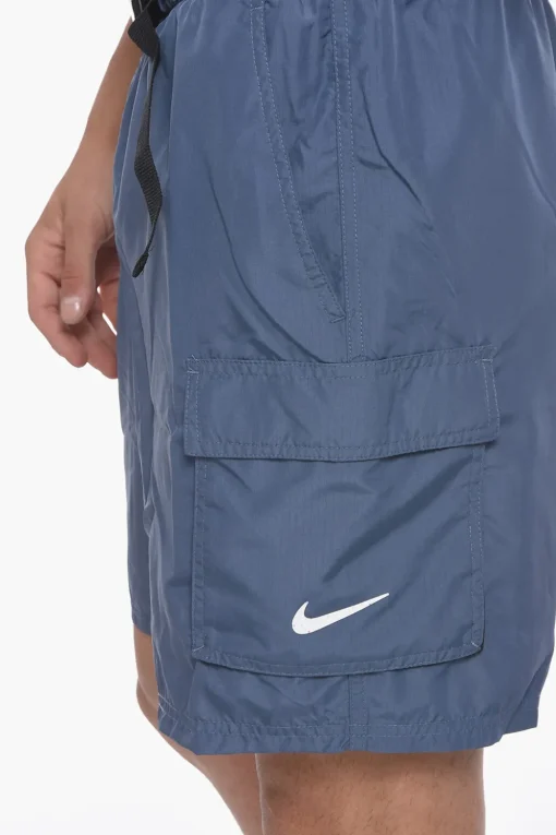 SWim Costume da Bagno Boxer in Tinta Unita con Cintura>Nike Clearance