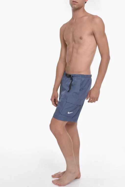 SWim Costume da Bagno Boxer in Tinta Unita con Cintura>Nike Clearance