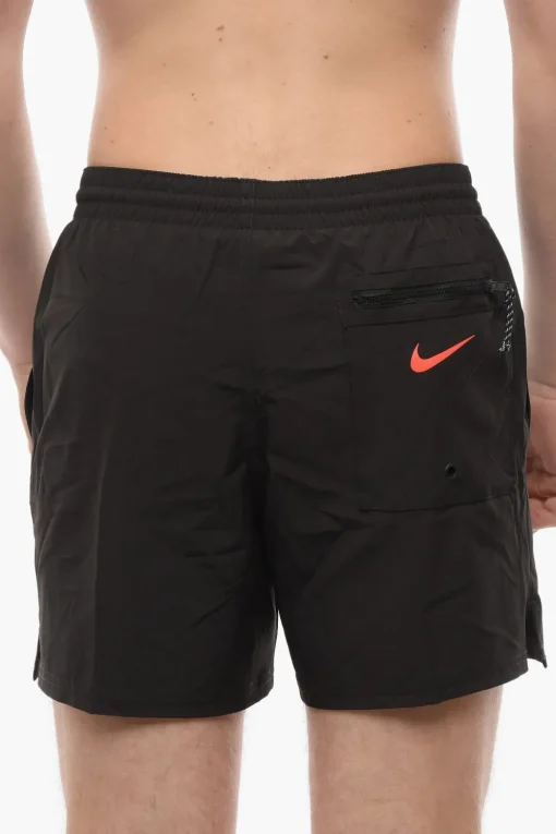 SWIM Costume da Bagno Boxer 5 VOLLEY in Tinta Unita a 3 Tasche>Nike Hot