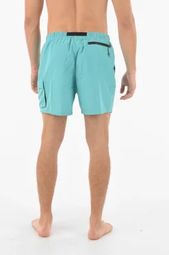 SWIM Costume da Bagno Boxer a Tinta Unita con Elastico in Vita>Nike Hot