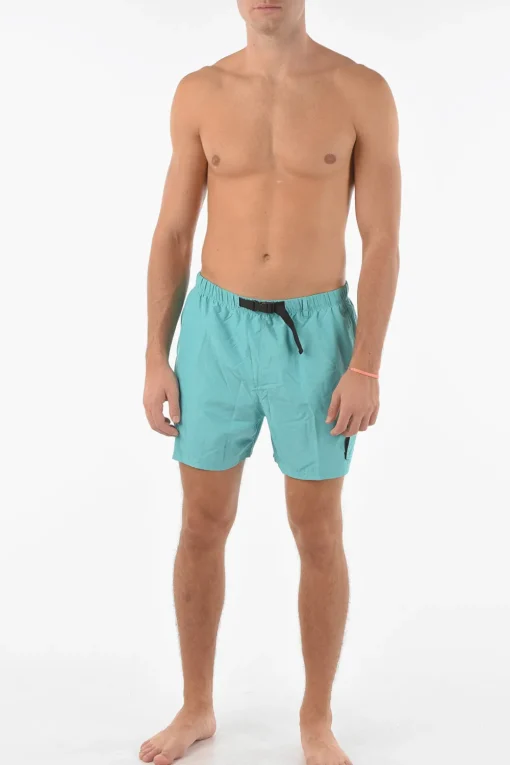 SWIM Costume da Bagno Boxer a Tinta Unita con Elastico in Vita>Nike Hot