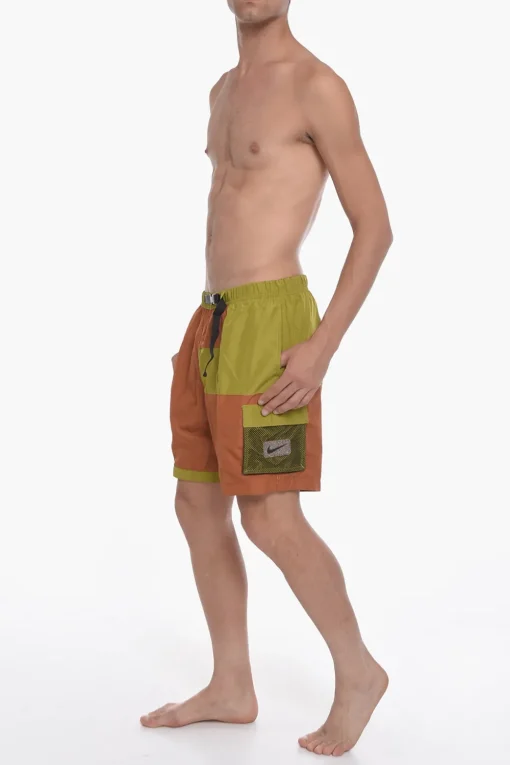 Discount SWIM Costume da Bagno Boxer VOYAGE con Tasche Traforate Uomo Costumi Da Bagno