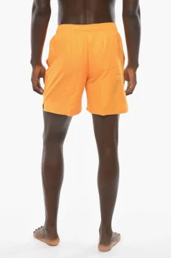 SWIM Costume da Bagno Boxer in Tinta Unita con Logo Ricamato>Nike Clearance