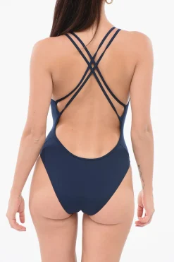 Sale SWIM Costume da Bagno Intero con Spalline Incrociate Donna Costumi Da Bagno