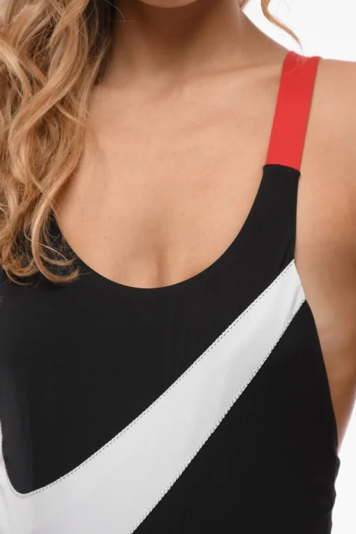 New SWIM Costume da Bagno Intero SWOOSH Color Block Donna Costumi Da Bagno