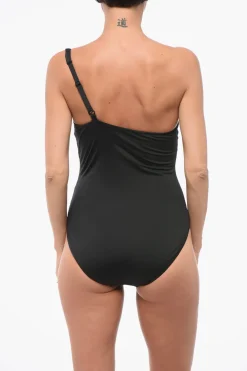 New SWIM Costume da Bagno Intero Monospalla Tinta Unita Donna Costumi Da Bagno