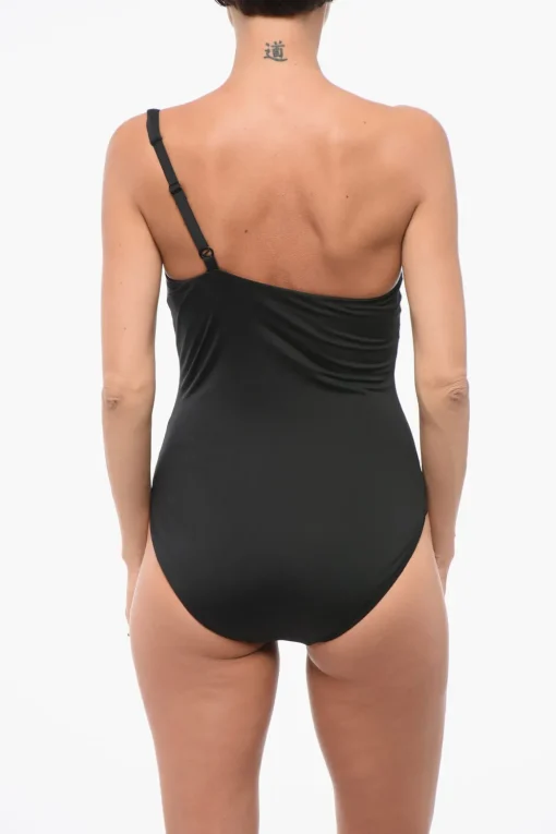New SWIM Costume da Bagno Intero Monospalla Tinta Unita Donna Costumi Da Bagno