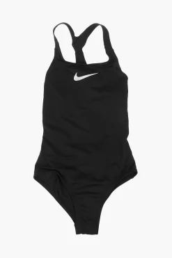 SWIM Costume da Bagno Intero in Tinta Unita con Logo Stampato>Nike KIDS Outlet