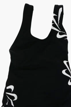 SWIM Costume da Bagno Intero con Multi Logo a Contrasto>Nike KIDS Fashion