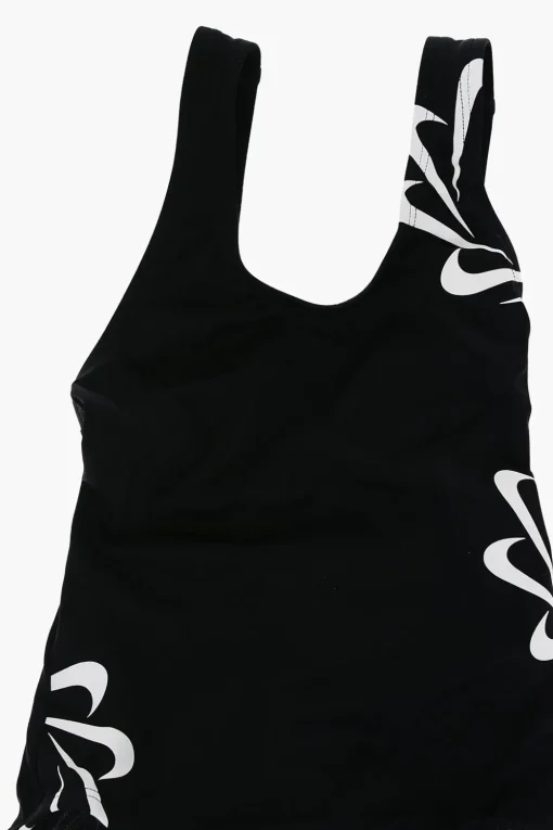SWIM Costume da Bagno Intero con Multi Logo a Contrasto>Nike KIDS Fashion