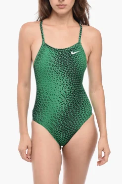 Sale SWIM Costume Intero Bicolore con Logo Ricamato Donna Costumi Da Bagno