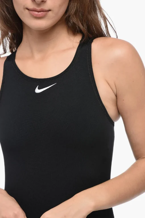 Online SWIM Costume Intero in Tinta Unita con Chiusura Zip Donna Costumi Da Bagno