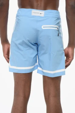 Clearance SWIM ENGINEERED Costume da Bagno Boxer in Tinta Unita con Dettagli a Contrasto Uomo Costumi Da Bagno