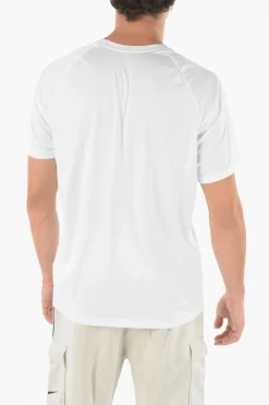 Sale SWIM t-shirt DRI-FIT a Tinta Unita con Logo Stampato Uomo T-Shirt