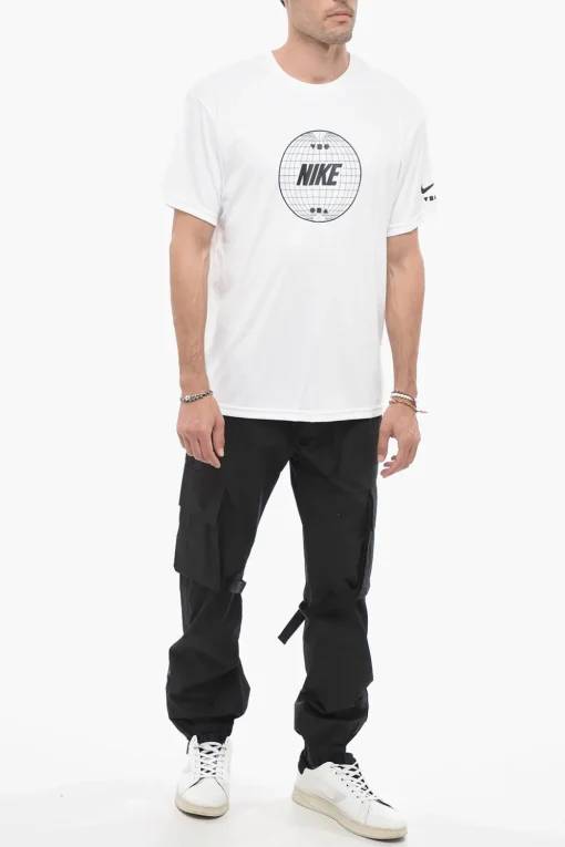 Fashion SWIM T-Shirt Girocollo Dri-fit con Logo Stampato Uomo T-Shirt