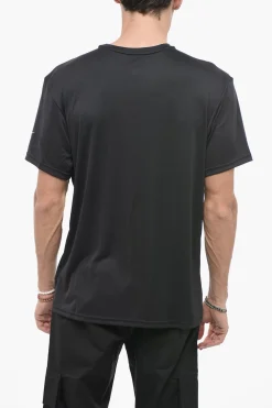 SWIM T-Shirt Girocollo Dri-fit con Logo Stampato>Nike Sale