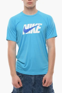 SWIM T-shirt Girocollo HYDROGU con Maxi Logo Frontle>Nike Outlet