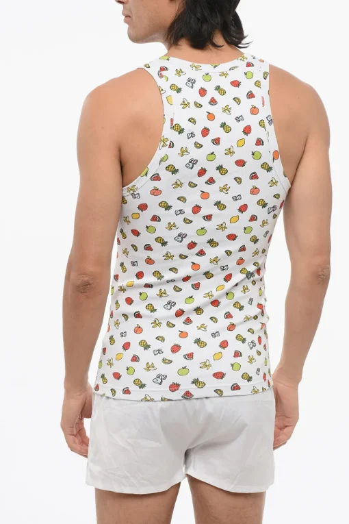 Tank Top FRUITY in Misto Cotone a Costine>Dsquared2 Discount