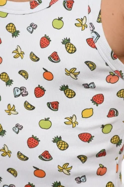 Tank Top FRUITY in Misto Cotone a Costine></noscript>Dsquared2 Discount