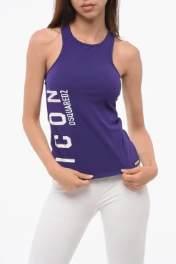 Tank Top ICON con Stampa>Dsquared2 Outlet