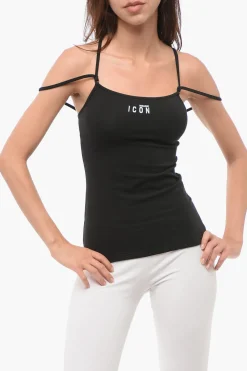 Tank Top ICON in Cotone Stretch>Dsquared2 Outlet