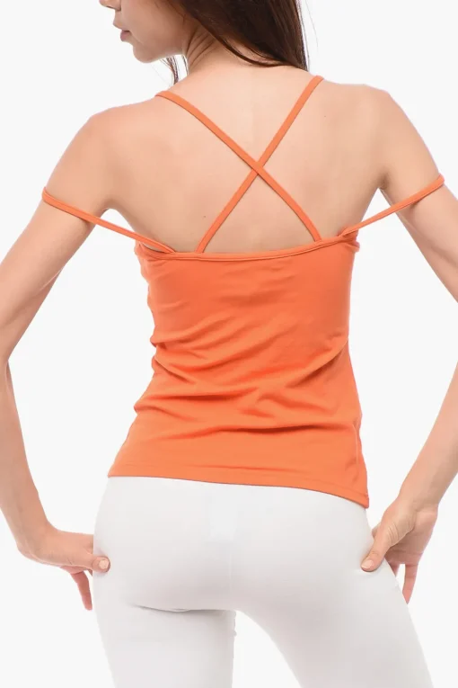 Outlet Tank Top ICON in Misto Cotone con Spalline Criss Cross Donna Intimo
