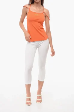 Outlet Tank Top ICON in Misto Cotone con Spalline Criss Cross Donna Intimo
