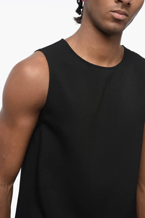 Tank Top in Viscosa con Zip Posteriore>Jil Sander Hot