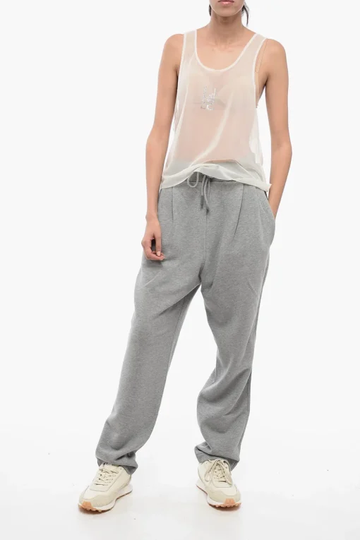 Tank Top See-Through con Logo in Cristalli>Ludovic de Saint Sernin Outlet