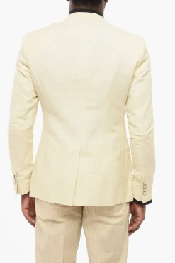 Sale TAORMINA Blazer Sfoderato in Misto Lino con Rever a Lancia Uomo Giacche