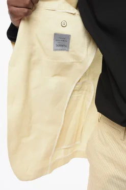 Sale TAORMINA Blazer Sfoderato in Misto Lino con Rever a Lancia Uomo Giacche