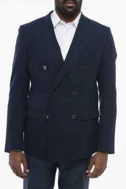 Online TAORMINA Blazer Sfoderato in Fresco di Lana con Design Doppiopetto Uomo Giacche