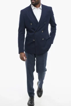 Online TAORMINA Blazer Sfoderato in Fresco di Lana con Design Doppiopetto Uomo Giacche