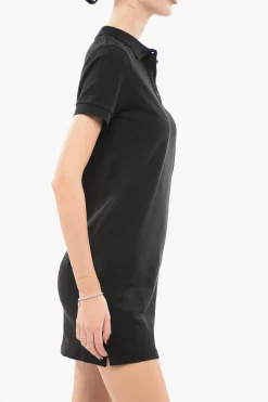 Tee Dress in Cotone Piquet con Collo a Polo></noscript>Kenzo Clearance