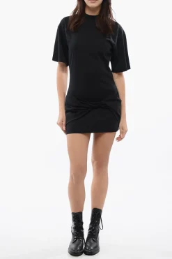 Tee Dress SMALL ARROW con Nodo Frontale>Off-White Fashion