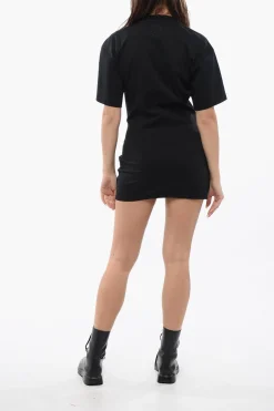 Tee Dress SMALL ARROW con Nodo Frontale>Off-White Fashion