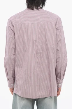 TEKLA Camicia a Righe in Popeline di Cotone>Birkenstock Outlet