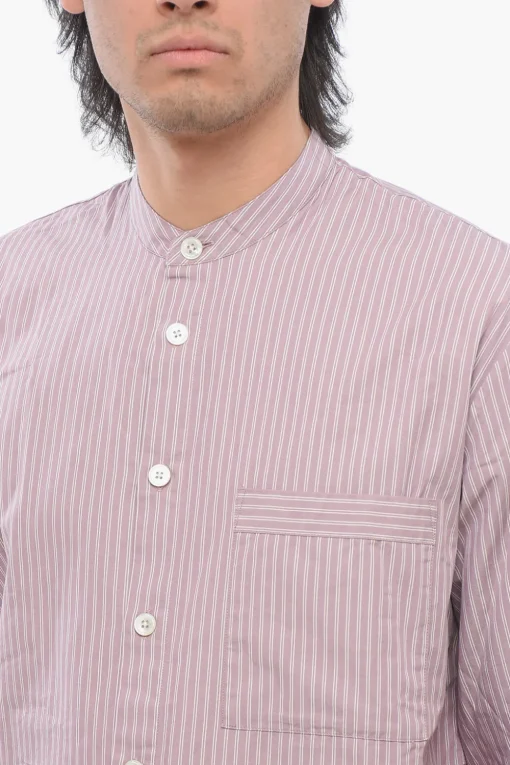 TEKLA Camicia a Righe in Popeline di Cotone>Birkenstock Outlet