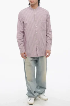TEKLA Camicia a Righe in Popeline di Cotone></noscript>Birkenstock Outlet