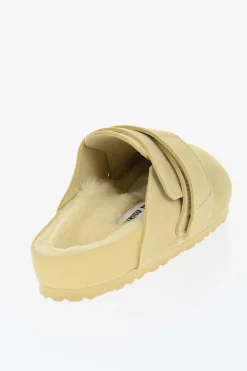 TEKLA Sabot NAGOYA in Camoscio con Interno in Pelliccia>Birkenstock Sale