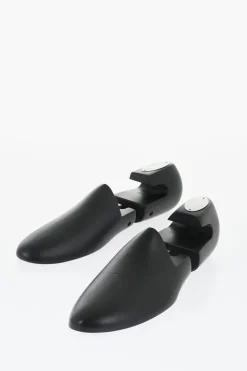 Hot Tendiscarpe in Legno e Metallo con Placca Logo Argentata Uomo Scarpe Basse