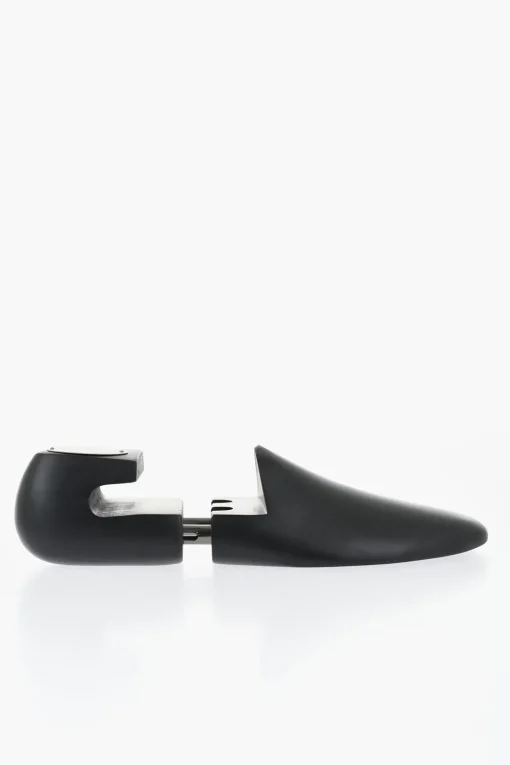 Hot Tendiscarpe in Legno e Metallo con Placca Logo Argentata Uomo Scarpe Basse